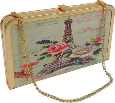 

opazo Women Evening/Party Multicolor PU, Metal Sling Bag