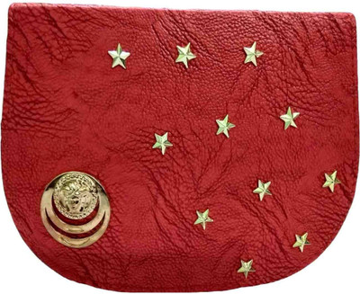 

MVD Women Evening/Party, Casual Red Leatherette Sling Bag