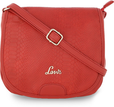 

Lavie Women Casual Red Polyester Sling Bag