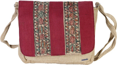 

iMithila Women Evening/Party, Casual Multicolor Jute, Cotton Sling Bag