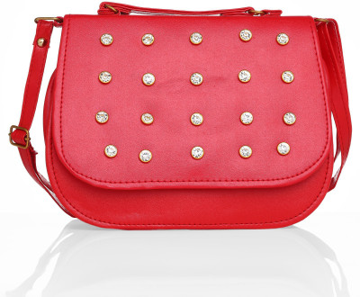 

Lady Queen Women Evening/Party Red PU Sling Bag