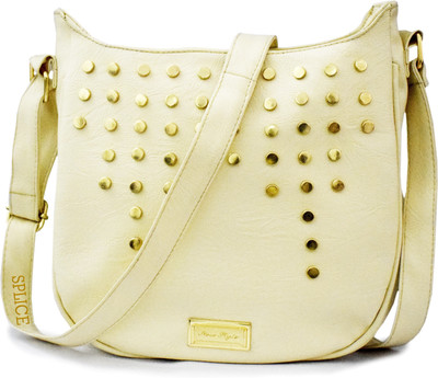 

VIVARS Women Casual Beige PU Sling Bag