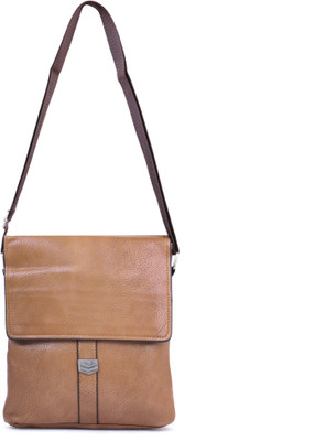 

QT Sizzling Women Casual, Formal Brown Leatherette Sling Bag