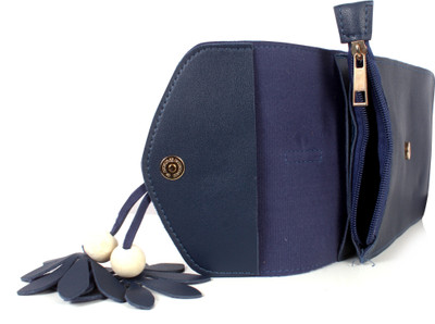 

b4bags Women Casual Blue Leatherette Sling Bag
