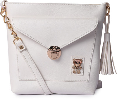

Element cart Women Evening/Party, Formal White PU Sling Bag