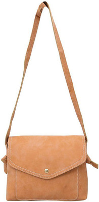 

High Valley Fashion Women Casual Orange Genuine Leather Sling Bag