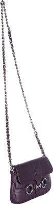 

Yew Leather Labs Women Casual Purple Genuine Leather Sling Bag