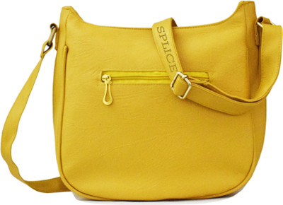 

VIVARS Women Casual Yellow PU Sling Bag