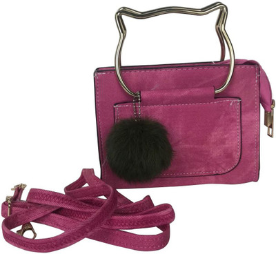 

Lelys Women Casual Pink Denim Sling Bag