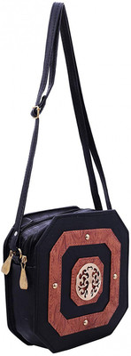

BUY FOR CHANGE LLP Women Casual, Evening/Party Black, Brown PU Sling Bag