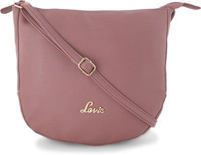 

Lavie Women Evening/Party, Formal, Casual Pink Genuine Leather Sling Bag