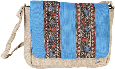 

iMithila Women Evening/Party, Casual Multicolor Jute, Cotton Sling Bag