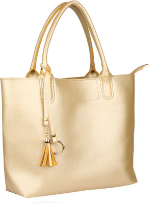 

Deniza Women Evening/Party Gold PU Hand-held Bag