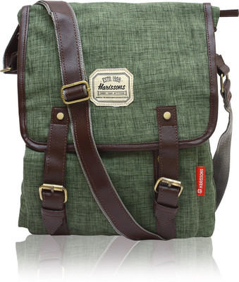 

Harissons Men & Women Casual Green Polyester Sling Bag
