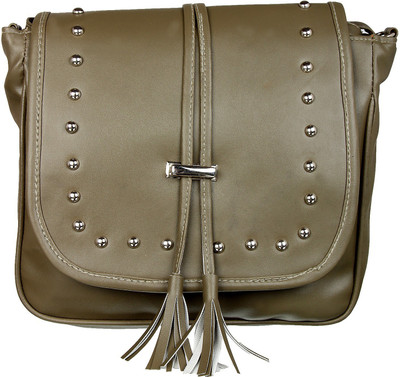 

Alee Women Casual Green Leatherette Sling Bag