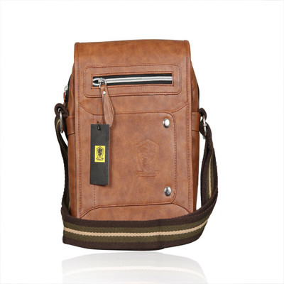 

Urbanity Women Casual Tan Genuine Leather Sling Bag