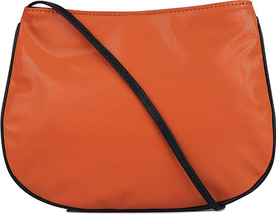 AFRE Women Casual Orange PU Sling Bag