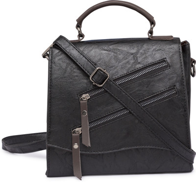 

Satchel Bags Women Casual Black PU Sling Bag