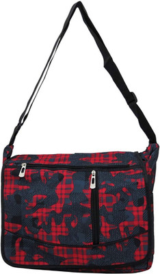 

High Valley Fashion Women Casual Red, Black Genuine Leather Sling Bag, Black;red