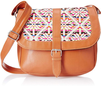 

Kanvas Katha Women Casual Multicolor PU Sling Bag