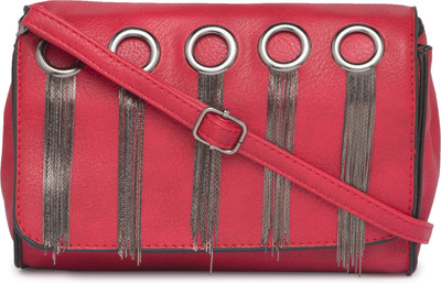 

Satchel Bags Women Casual, Evening/Party Pink PU Sling Bag
