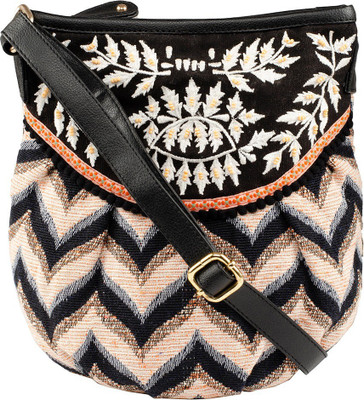 

VASA Women Casual Multicolor Cotton Sling Bag