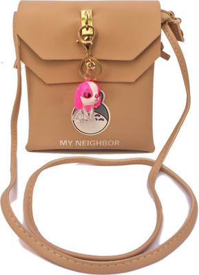 

Forever Women Casual Beige Synthetic Leather Sling Bag
