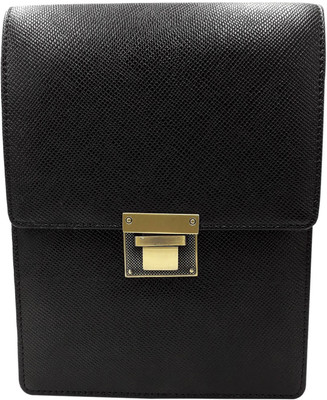 

Baluchi Men & Women Casual, Formal Black Leatherette Sling Bag