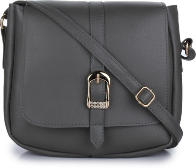 

Craveforit Women Casual Grey PU Sling Bag