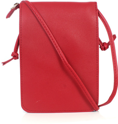 

b4bags Women Casual Red Leatherette Sling Bag