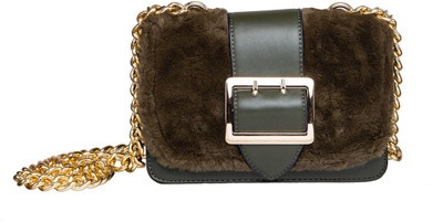 

peaubella Women Evening/Party Brown Synthetic Leather Sling Bag