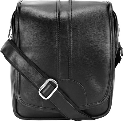 

BumBart collection Men Formal Black Leatherette Sling Bag