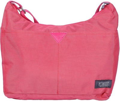 

Shubh Creations Women Casual Pink Nylon Sling Bag