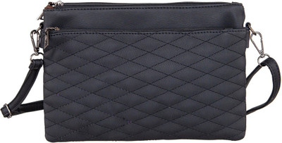 

peaubella Women Casual Black Synthetic Leather Sling Bag