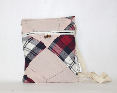

Star Homz Women Casual Beige Cotton Sling Bag