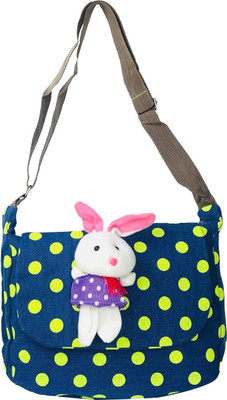 

Lelys Women Casual Blue Cotton Sling Bag