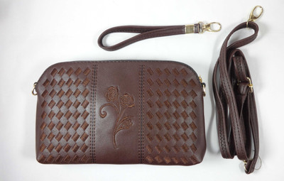 

SB Women Casual, Formal Brown Synthetic Leather Sling Bag