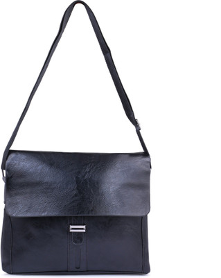 

QT Sizzling Women Casual, Formal Black Leatherette Sling Bag