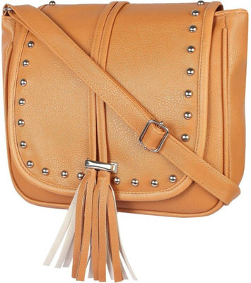 

Camelus Women Evening/Party, Casual Tan PU Sling Bag