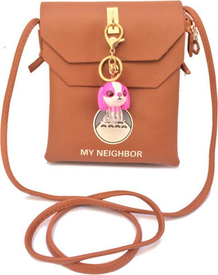 

Forever Women Casual Brown Synthetic Leather Sling Bag