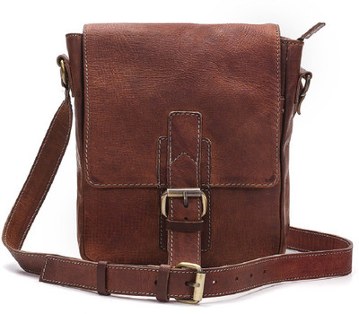 

Goatter Women Formal Brown Genuine Leather Sling Bag