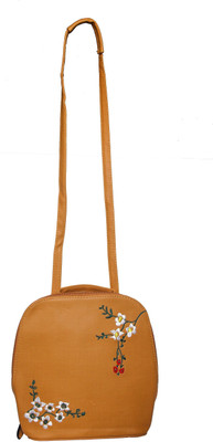 

ERA INNOVATIVE GIFTING Women Casual Yellow Leatherette Sling Bag