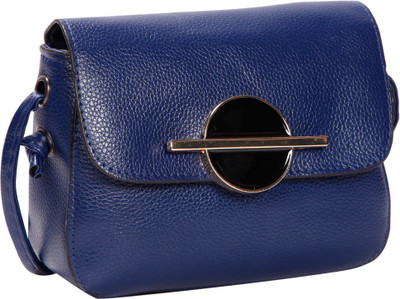 

Bagkok Women Casual Blue PU Sling Bag