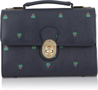 

Fiona Trends Women Evening/Party Blue PU Sling Bag