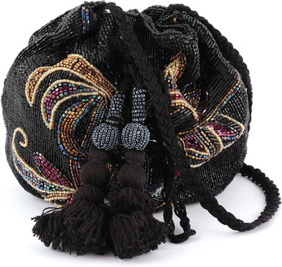 

London Rag Women Casual Black Cotton Sling Bag