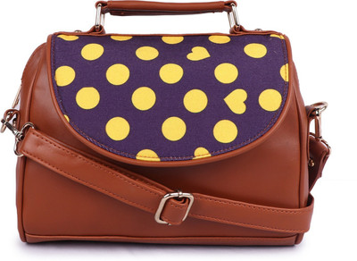 

Suprino Women Casual, Formal Tan, Purple, Yellow Synthetic Leather Sling Bag, Purple;tan;yellow