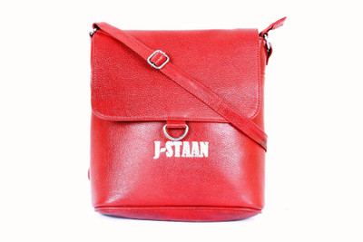 

J-STAAN Women Casual Red Genuine Leather Sling Bag