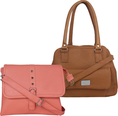 

Element Cart Women Casual, Formal Brown, Pink PU Sling Bag
