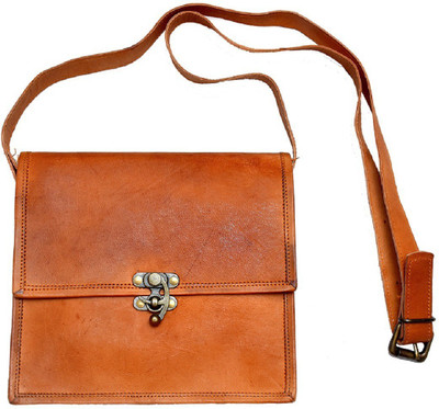

AD Passion Girls Formal Tan Genuine Leather Sling Bag