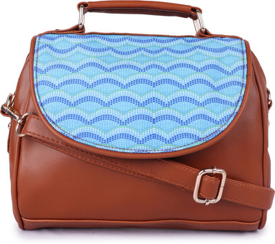 

Suprino Women Casual Brown, Blue Synthetic Leather Sling Bag, Blue;brown